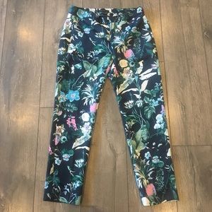 Banana Republic Avery Floral Print Ankle Pants